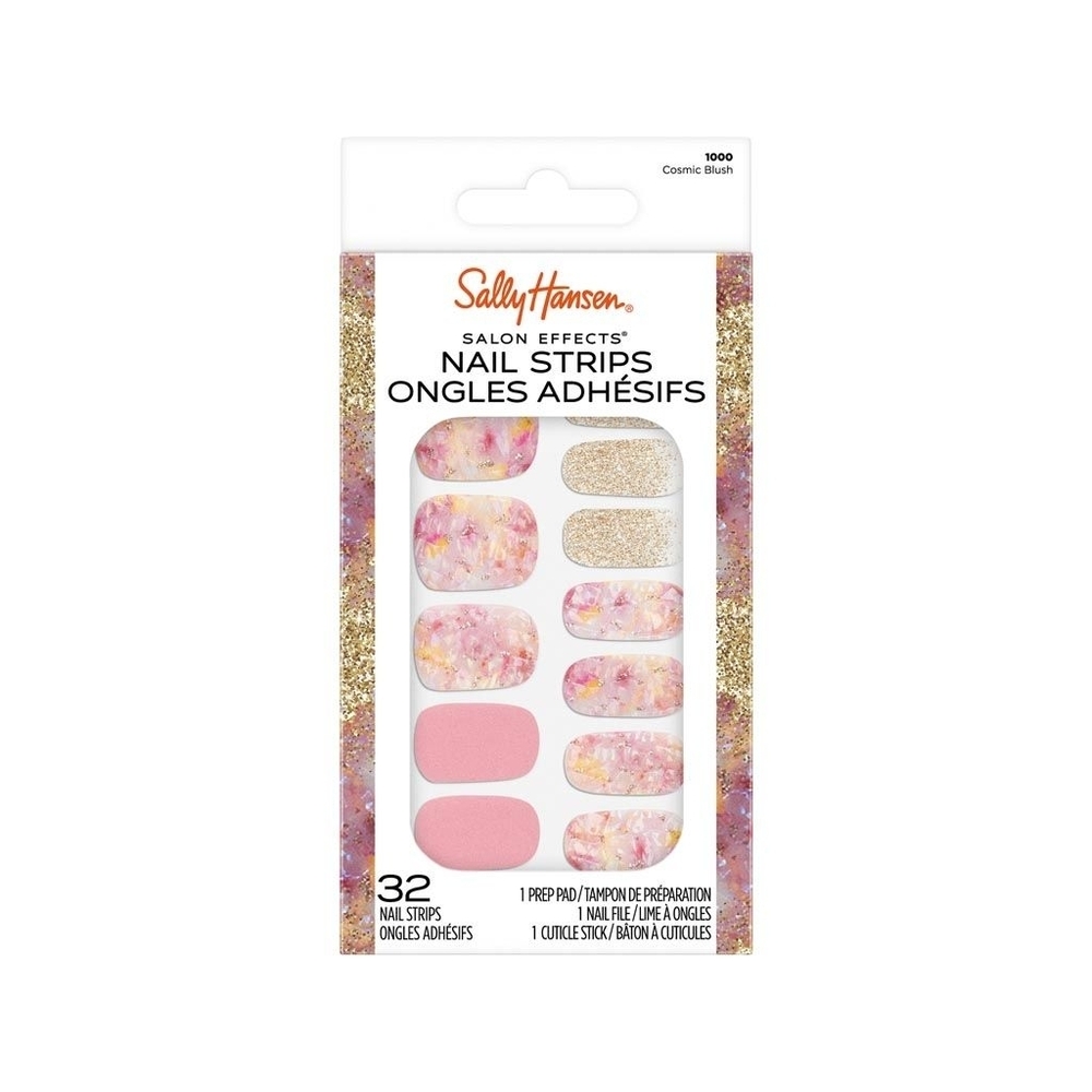 🌸3 For $18🌸 Sally Hansen Cosmic Blush Nail Strips Salon Effects
